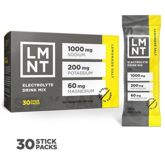 LMNT Zero Sugar Electrolytes - Lemonade | Drink Mix |30-Count